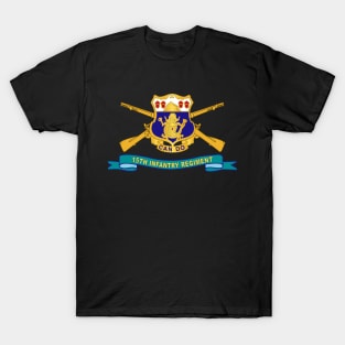 15th Infantry Regiment - DUI w Br - Ribbon X 300 T-Shirt